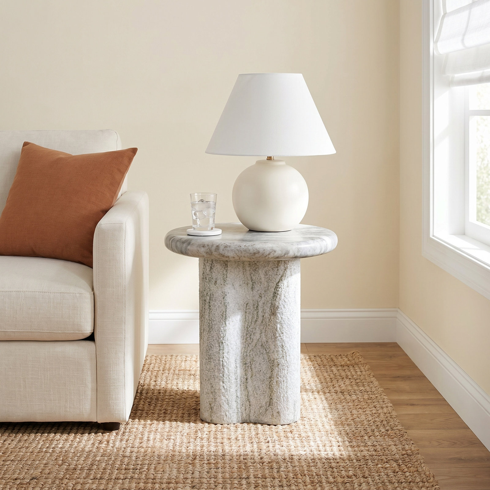 Waylie Small Marble End Table