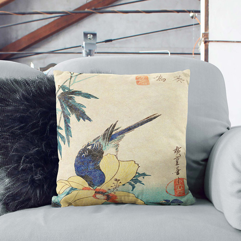 Square Throw Cushion, 40cm H x 40cm W x 15cm D