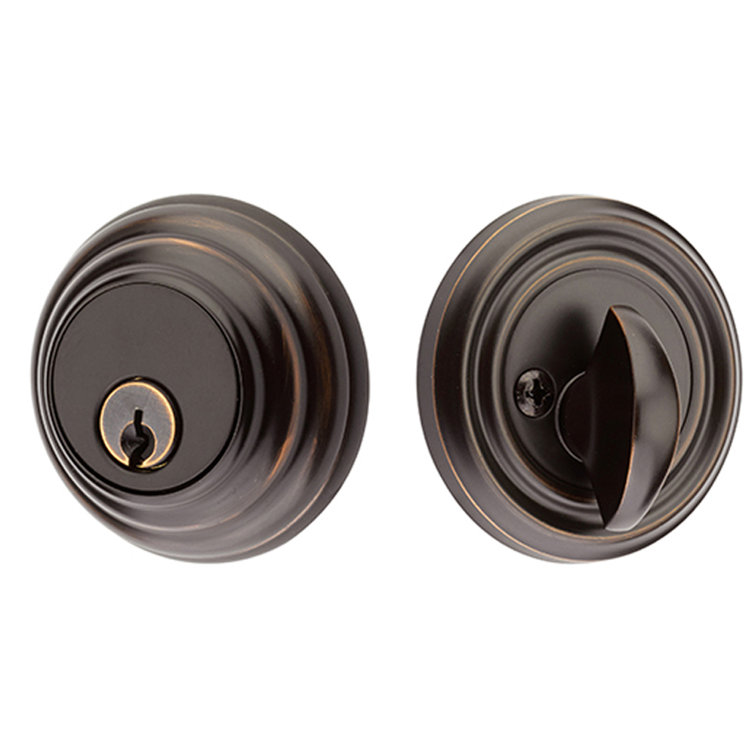 Emtek Single Cylinder Keyed Deadbolt w/ Low Profile Rosette