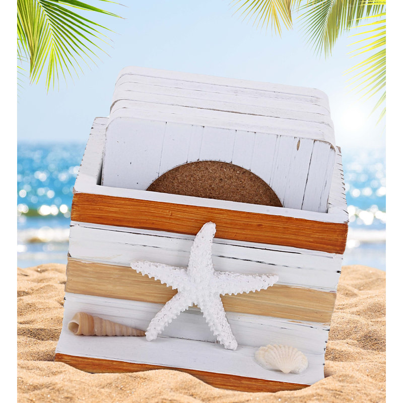Ensemble de sous-verres en bois Schuttrange Brown
