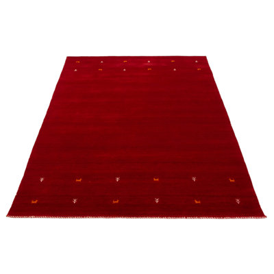 Kashkuli Gabbeh Red Rug 7'11" x 10'10"