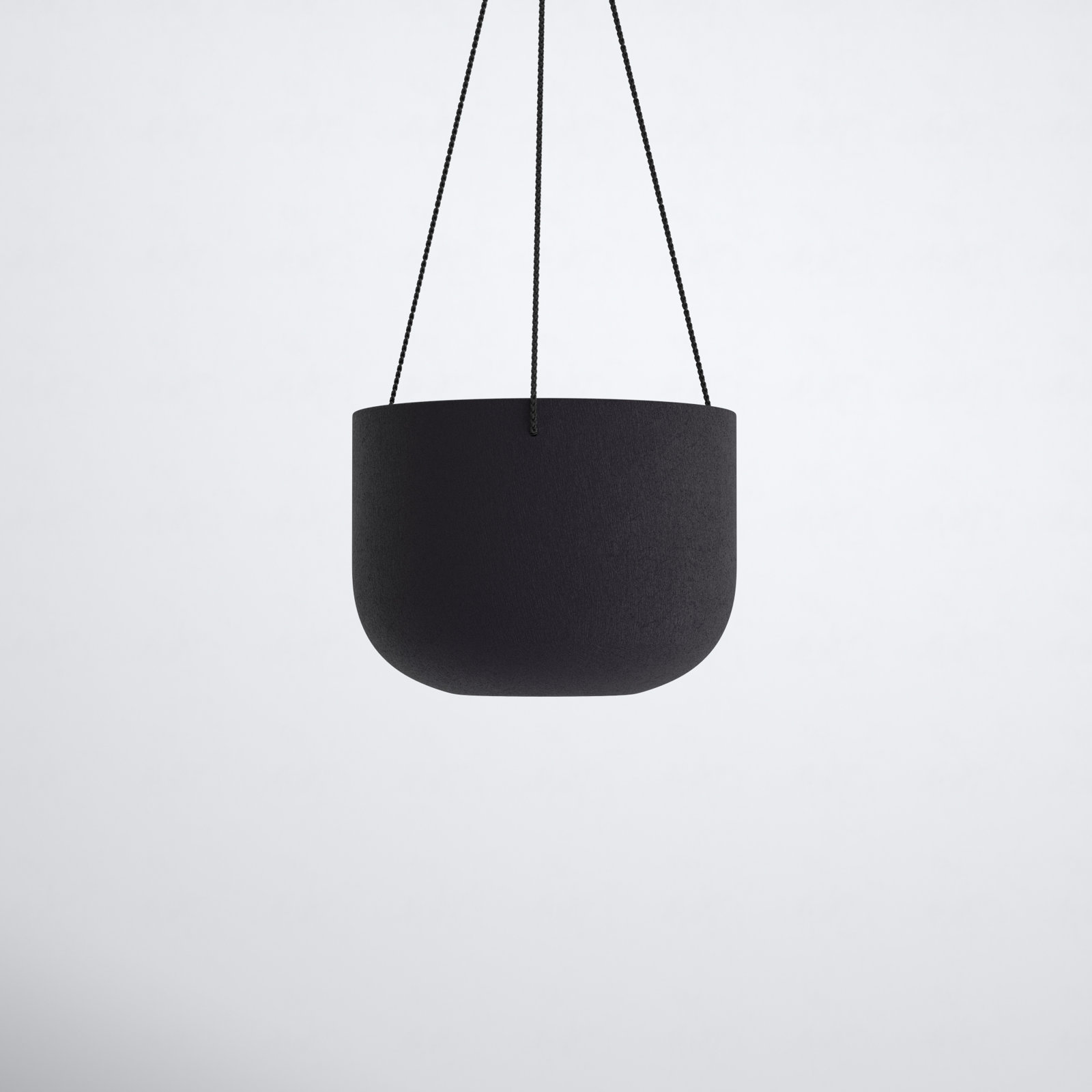 McGrath 12" Hanging Planter, Black