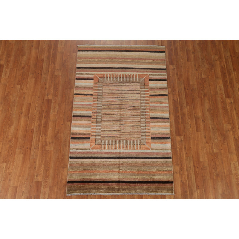 Tapis rayé Gabbeh 4 x 6