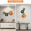 Grand art mural en métal 59 po x 22,6 po 3D Silhouette murale abstraite minimaliste pour le salon, la chambre à coucher, le bureau, le meilleur cadeau