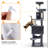 71.5 Inch Multi-Level Large Cat Tree with 2 Cozy Perches-88558049