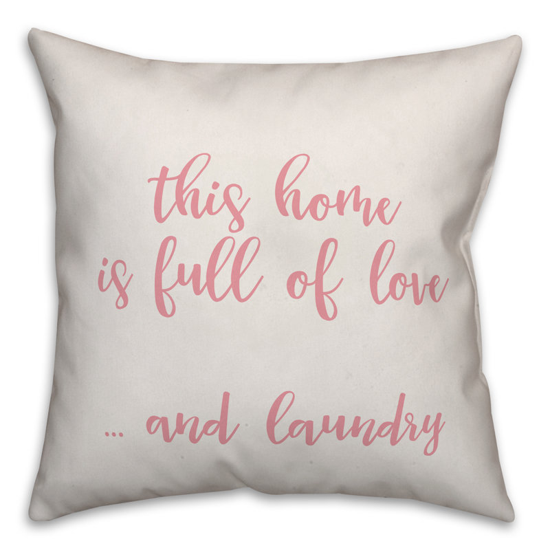  Coussin Home, Coussin décoratif, Blanc / rose