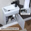 Mini-meuble-lavabo simple mural 16 po avec plateau en céramique 16 po-1804447776