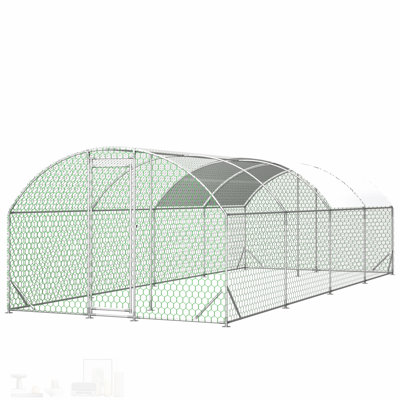 Poulailler en métal polyvalent pour les fermes extérieures, assurant la sécurité et le confort avec une fabrication durable