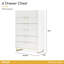Commode 6 tiroirs Palm Gate - Blanc nuage
