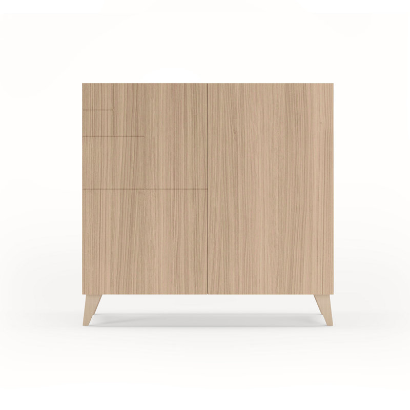 12 Pair Shoe Storage Cabinet, Walnut/Brown