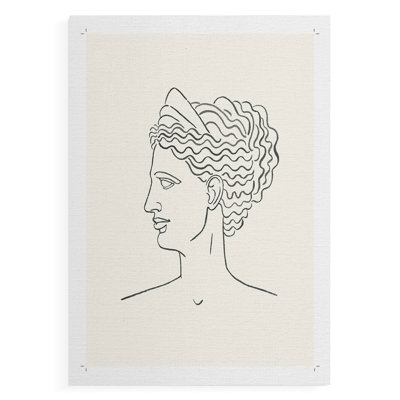 Bustes grecs III - Impression sur toile seulement - NON-CADRE