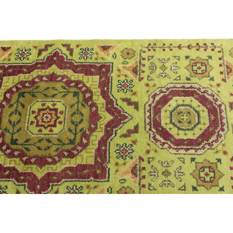 Tapis traditionnel en laine Shynar, Tapis de couloir 2 pi 7 po x 9 pi 8 po