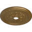 Médaillon de plafond Endurathane Palmetto, DE 23 5/8 po x P 3 5/8 po x P 1 5/8 po (convient aux auvents jusqu'à 3 5/8 po), finition or pâle peinte à la main-28581977