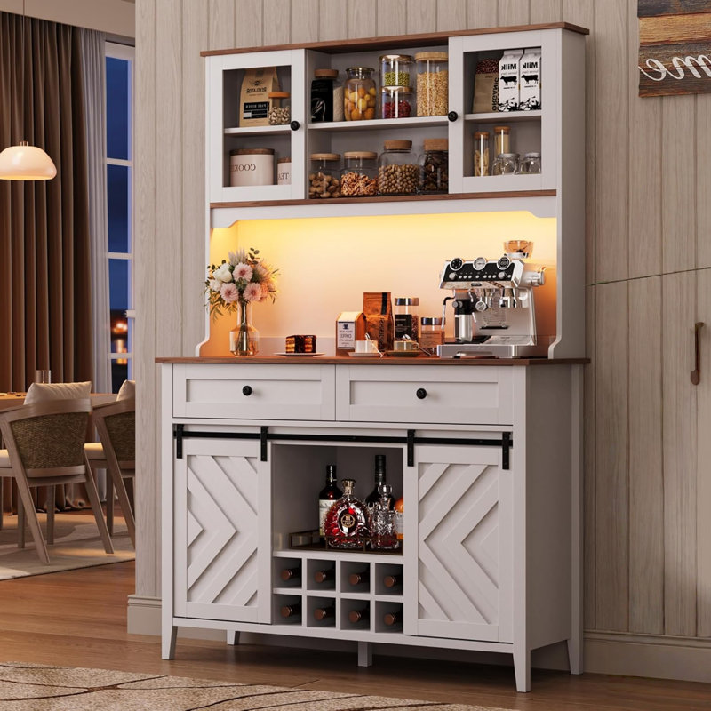 Bar Buffet Kitchen Buffet, Blanc