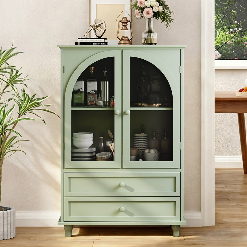 Buffet à 2 tiroirs Ronanld, Mint Green