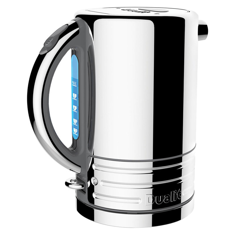 Dualit 2300W 1.5L Architect Kettle, Polished Steel/Grey