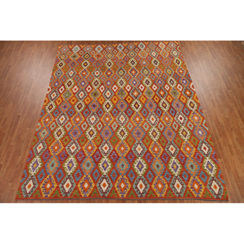 Tapis kilim en laine All-Over 10 x 13