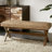 Seadrift Brown Hand-woven Water Hyacinth Accent Bench