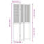 Gabilan 110cm W 3 - Panel Solid Wood Accent Room Divider-1303229707-1303229704