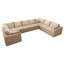 Upholstered 167.4 " Linen U-Shaped Sectional