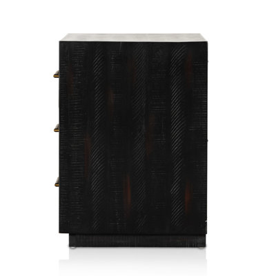 Suki 3 - Drawer Solid Wood Nightstand