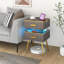Barkad 44cm W Metal Bedside Table