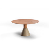 Lui 63" Round Dining Table with Lazy Susan