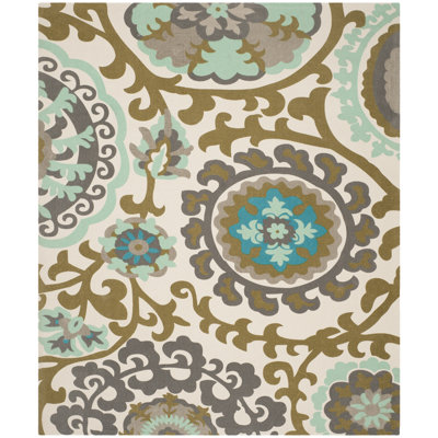 Veropeso Hand Loomed Cotton Abstract Rug