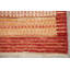 Tapis de couloir rouge en laine noué à la main de conception unique et unique 2 pi 6 po x 9 pi 2 po Nivannah