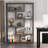 6-Tier Industrial Etagere Bookcase With Asymmetrical Open Shelves For Stylish And Functional Vertical Storage.