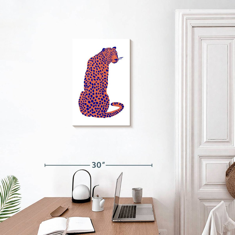 Brampt Bright Leopard I, 24" H x 16" W