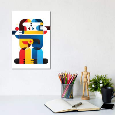 A Kiss in Tokyo 1 Piece Wrapped Canvas Painting