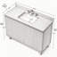 48" Freestanding Bathroom Vanity with Sink Granite Countertop Ceramic Basin Soft Close Adjustable Shelf