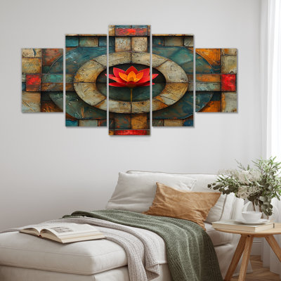 Chilmark - Tulip Wall Art For Living Room 5 pièces