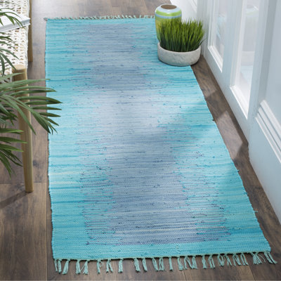 Cayman Hand Woven Cotton Abstract Rug