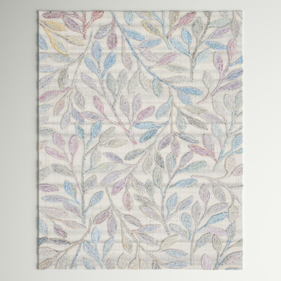 Tapis mauve / bleu touffeté à la main Basham