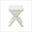 Foldable Small Table And Chair Set With 2 Chairs And Rectangular Table  White