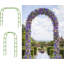 Arche en métal 7,5 pi (assemblage bidirectionnel) pour mariage, décoration de fête de mariage (noir)-90398606-90398605