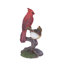  Red Cardinal Couple on branch | Handcrafted Decorative Bird Statue for Home & Garden | Premium Polyresin, Weather-Resistant Indoor/Outdoor Decor