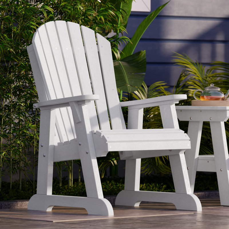Heritage High Fan Back Chair, White