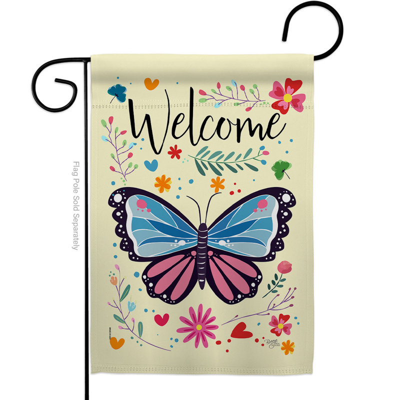 Double Sided 18.5'' H x 13'' W Polyester Animal Garden Flag