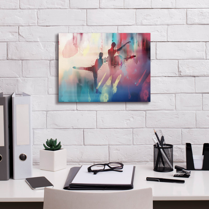 «Dancing» par Mark Ashkenazi, art mural sur toile, 54 po x 40 po, H 12 po x l 16 po x P 0,75 po