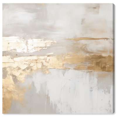 Melted Gold Scape II Canvas by Art Remedy