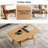 Dulcio 100% Solid Oak Coffee Table with storage shelf-578589434-553485119