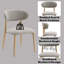 Chaise d'appoint Grey Boucle Finish, ensemble de 2