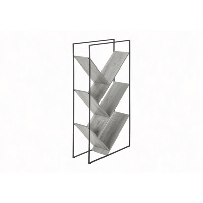 Bookshelf, Bookcase, Etagere, 3 Tier, 60"H, Office, Bedroom, Contemporary