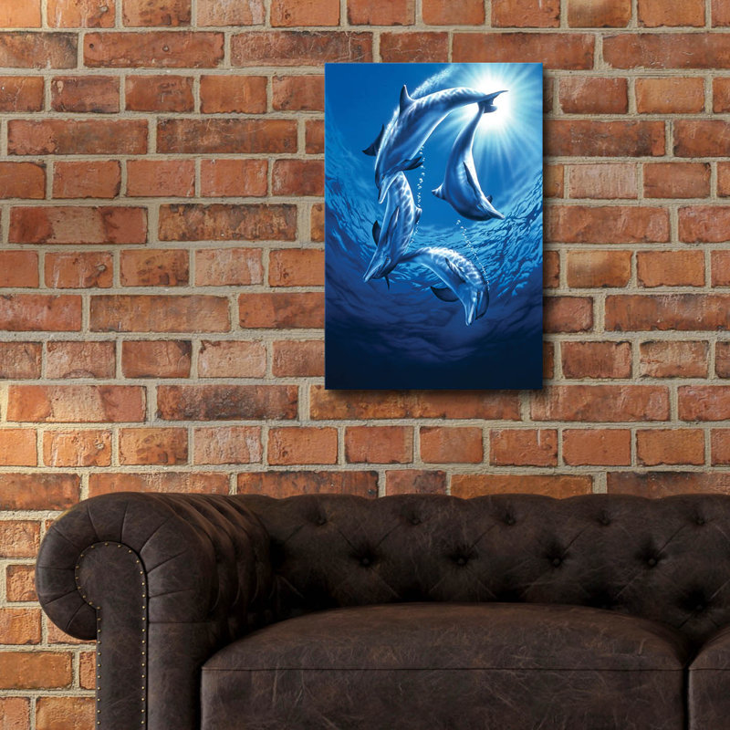 «Dolphin Swing» par Joh Naito, H 24 po x l 16 po