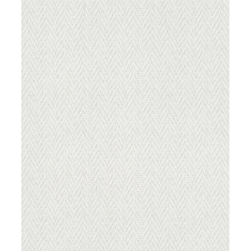 Sisal Weave Texture Wallpaper Roll, White