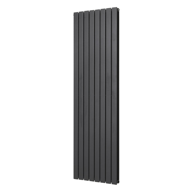 Vertical Double Flat Panel Radiators, 1800cm H x 544cm W x 52cm D, Anthracite