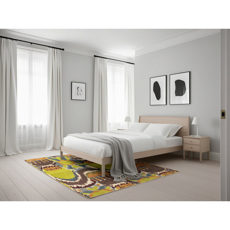 Abstract Indoor Rug, Rectangle 5' x 7'